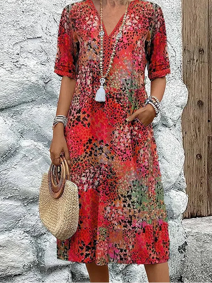 VERONICA | VIBRANT MIDI DRESS
