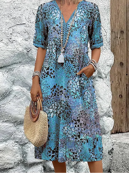 VERONICA | VIBRANT MIDI DRESS