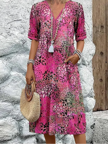 VERONICA | VIBRANT MIDI DRESS