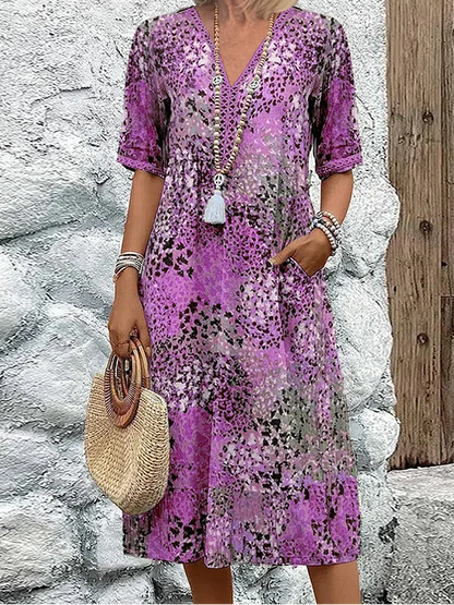 VERONICA | VIBRANT MIDI DRESS
