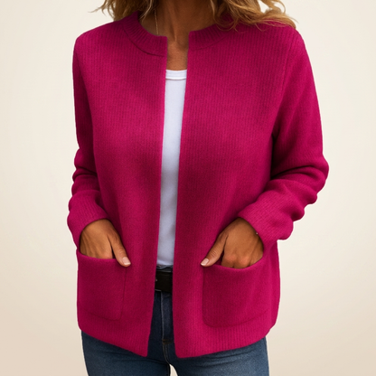 Aveline | Warm Zip-Up Knit Cardigan with Pockets