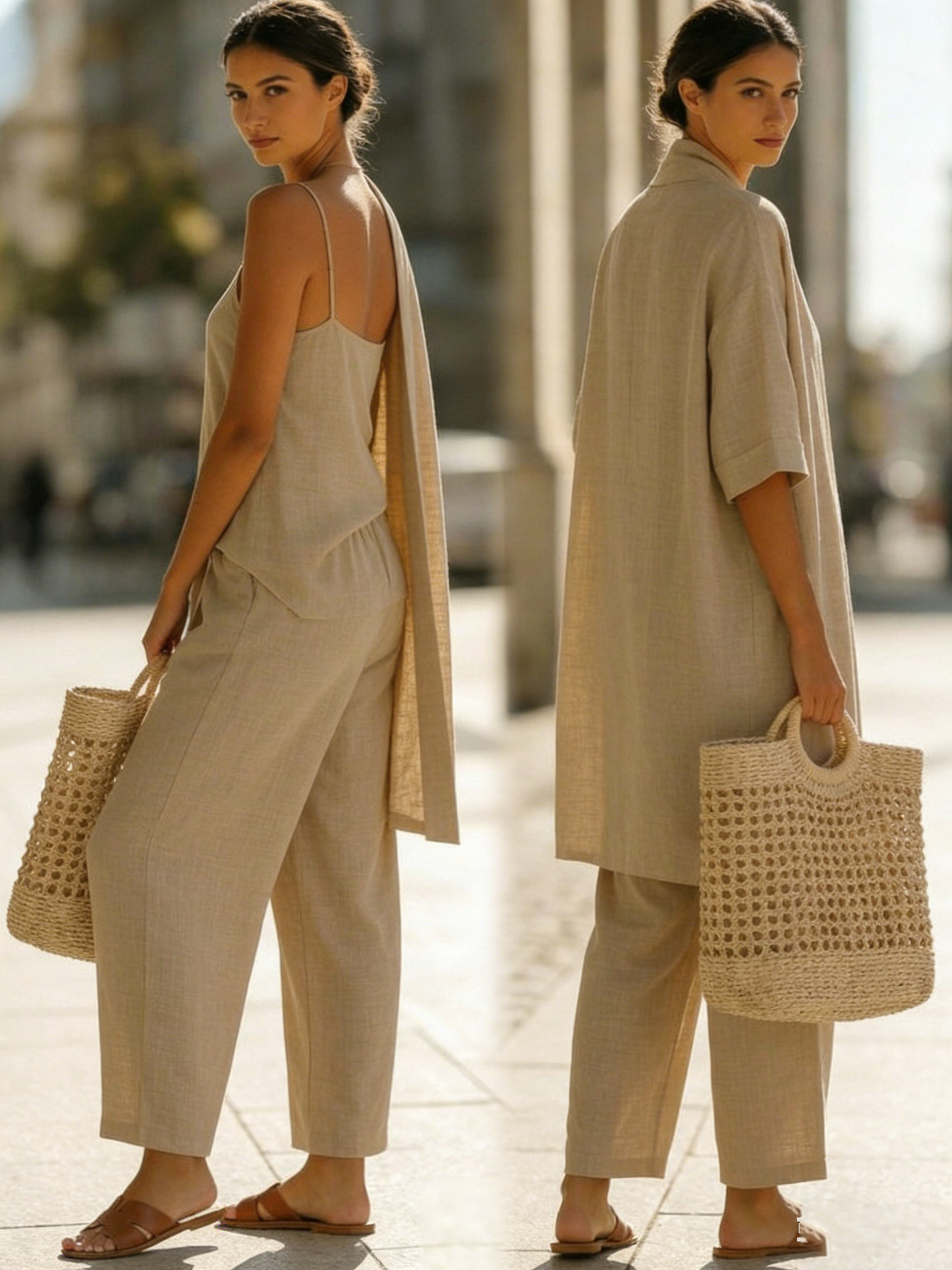 Olivia™ | Effortless Linen-Cotton Three-Piece Set