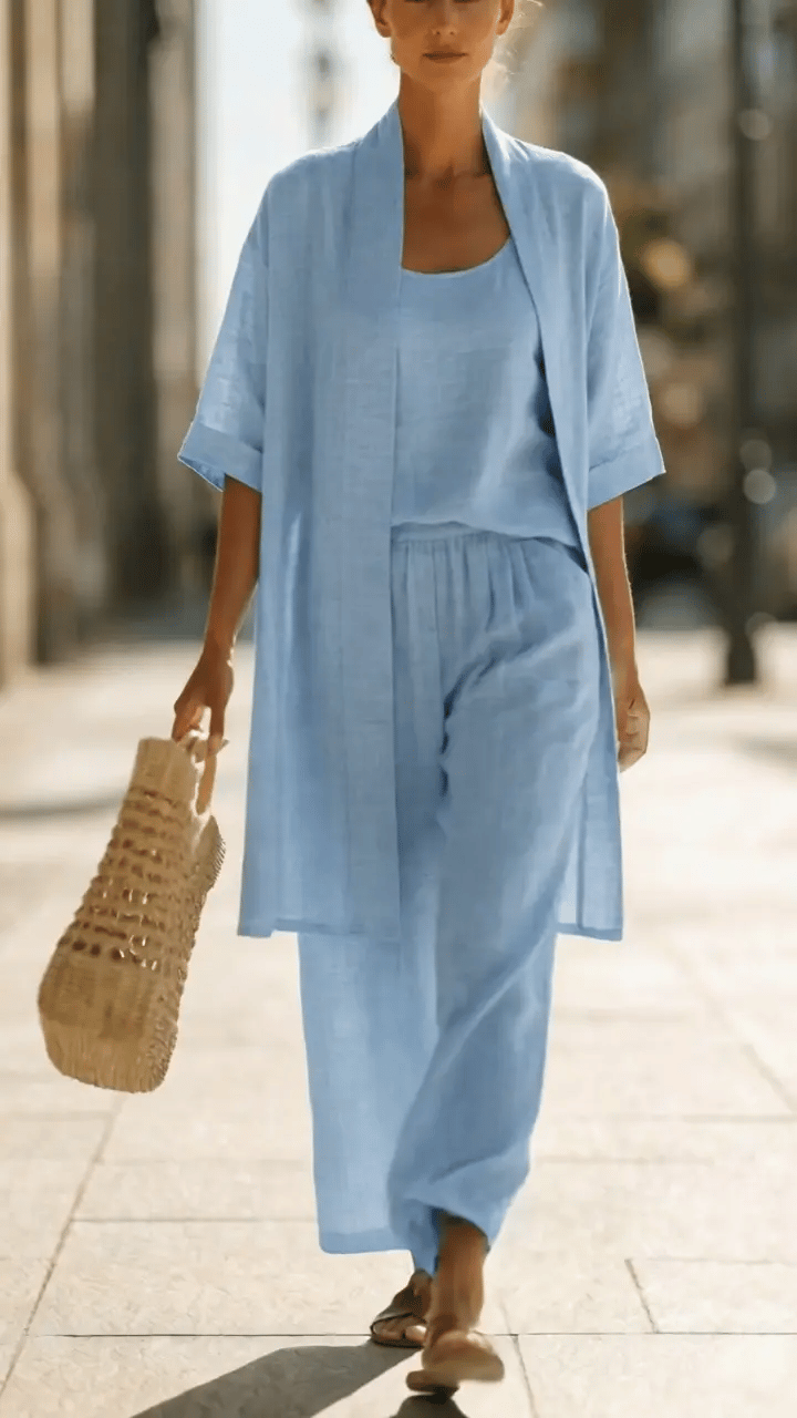Olivia™ | Effortless Linen-Cotton Three-Piece Set